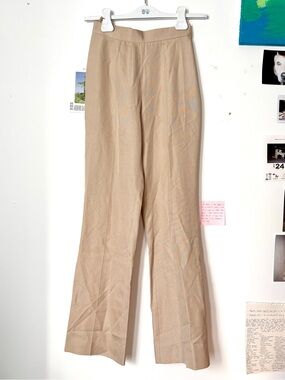 PRADA vintage silk cream-colored pants